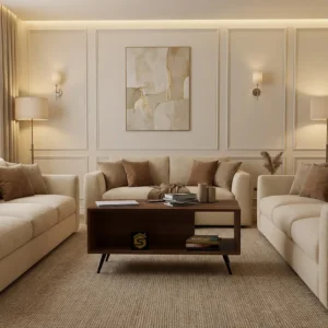 طاولة قهوة لون بني 418