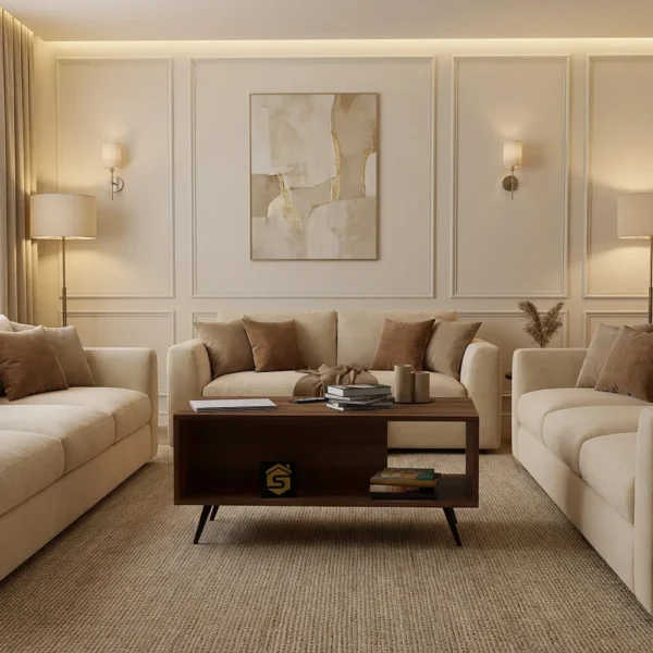 طاولة قهوة لون بني 418