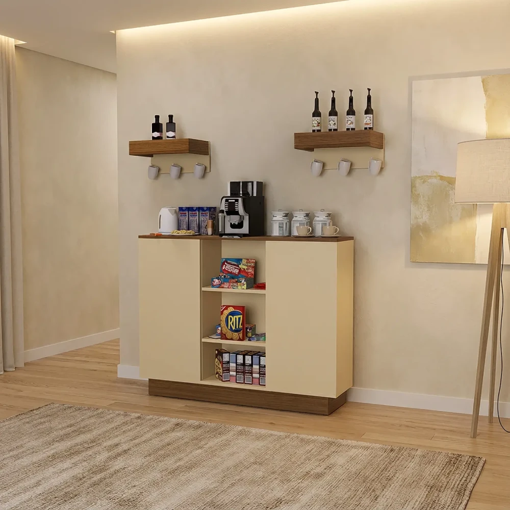 ركن قهوة لون بيج مع بني 312