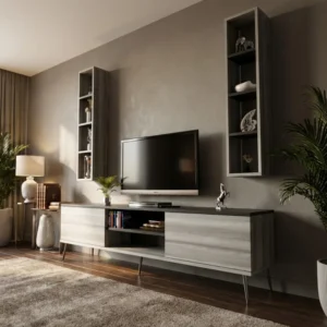 طقم طاولات عصرى لون رمادي درجتين 221