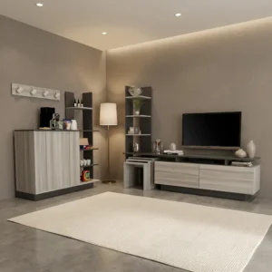 طقم طاولات لون رمادي درجتين 220