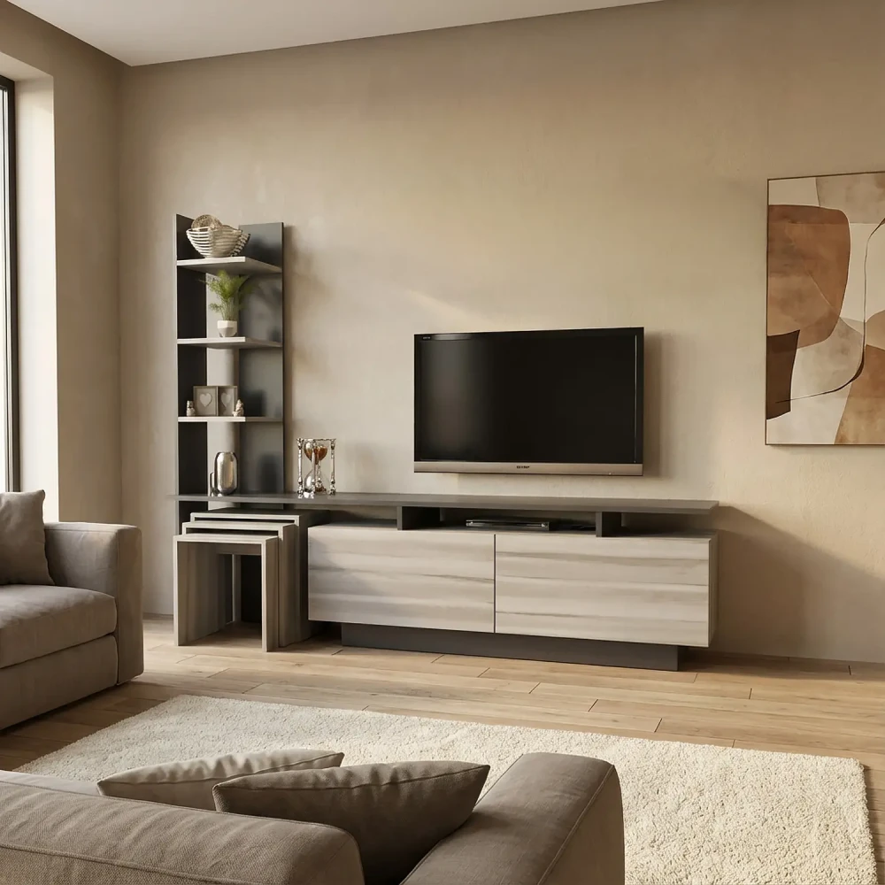 طقم طاولات لون رمادي درجتين 220