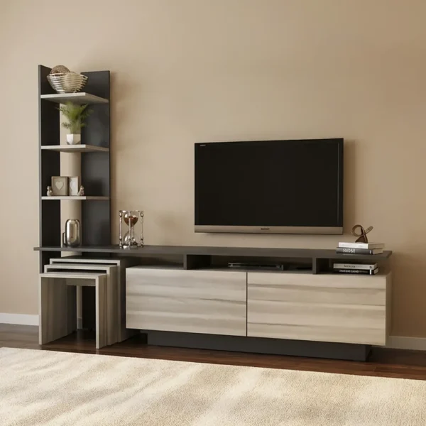 طقم طاولات لون رمادي درجتين 220