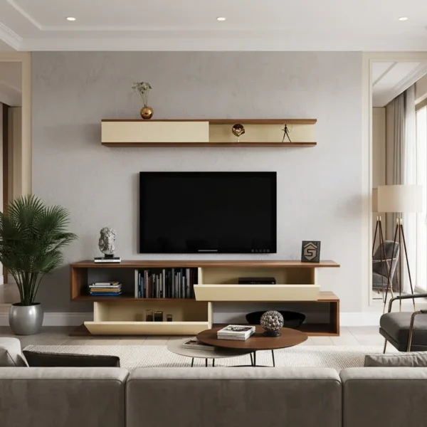 طاولة تلفاز سعودي لونين 186