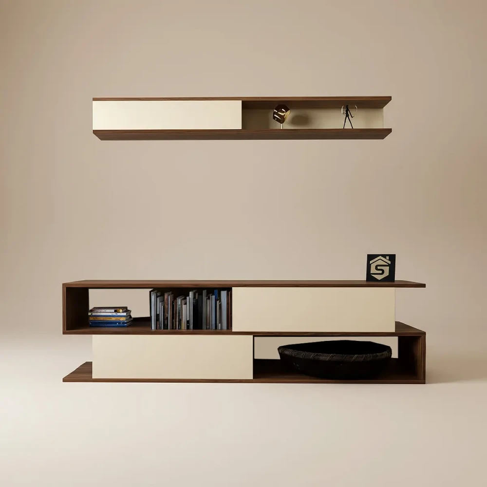 طاولة تلفاز سعودي لونين 186