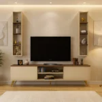 طاولة تلفزيون عصرية مع وحدتين أرفف 185