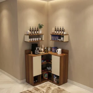 ركن قهوة زاوية لون بيج مع بني 321