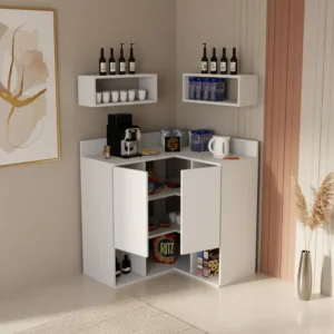 ركن قهوه عصري لون أبيض 323