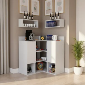 ركن قهوه عصري لون أبيض 323