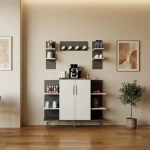 ركن قهوه لون ابيض مع رمادي 319