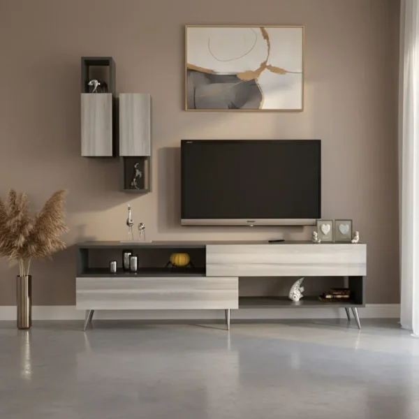 طقم طاولات رمادي درجتين 223