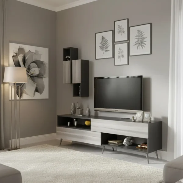 طقم طاولات رمادي درجتين 223