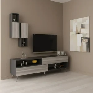 طقم طاولات رمادي درجتين 223