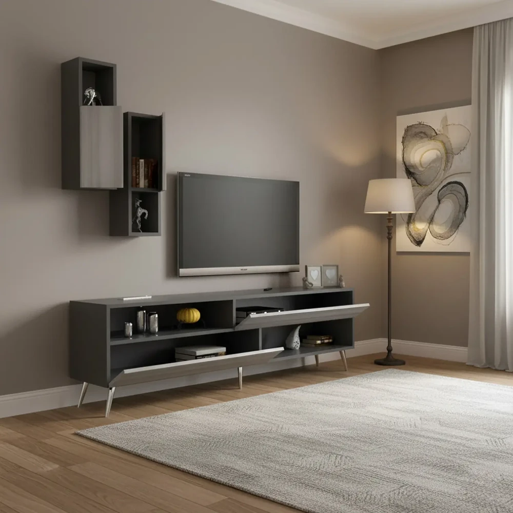 طقم طاولات رمادي درجتين 223