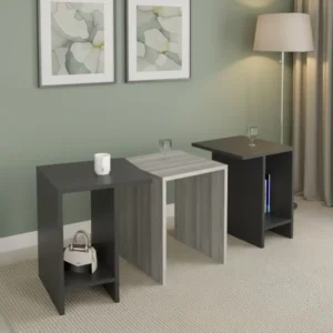 طقم طاولات رمادي درجتين 223