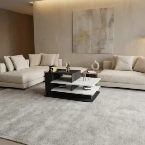 طاولة مودرن لون أبيض مع رمادي 437