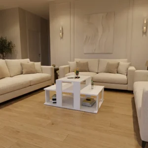 طاولة وسط مودرن لون أبيض 0242