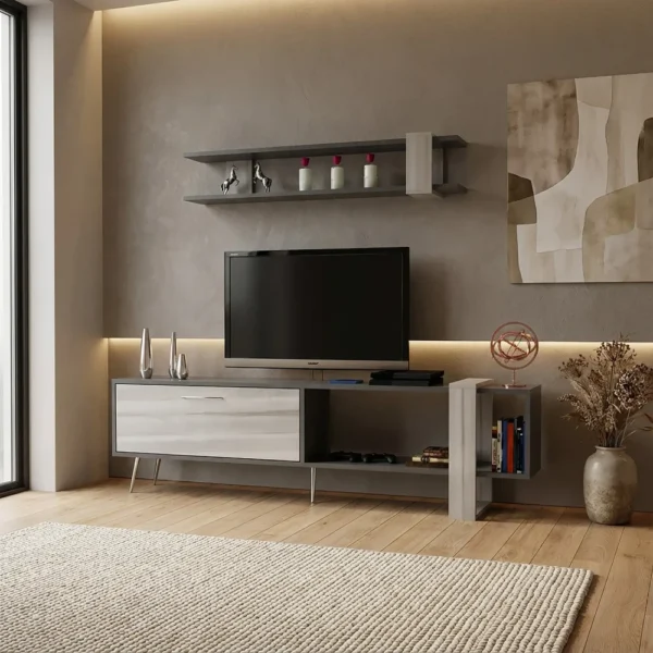 طقم طاولات لون رمادي درجتين 234