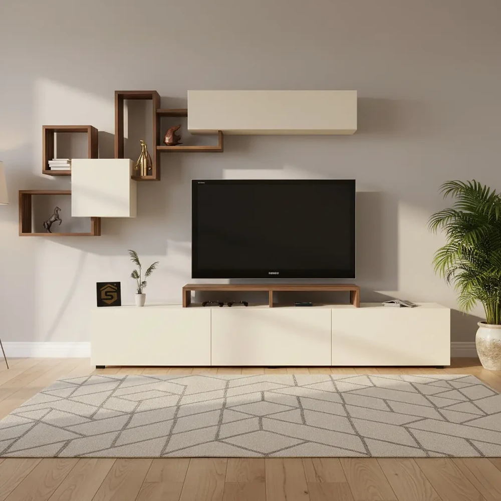 طاولة تلفاز Elit2 بني وبيج 197