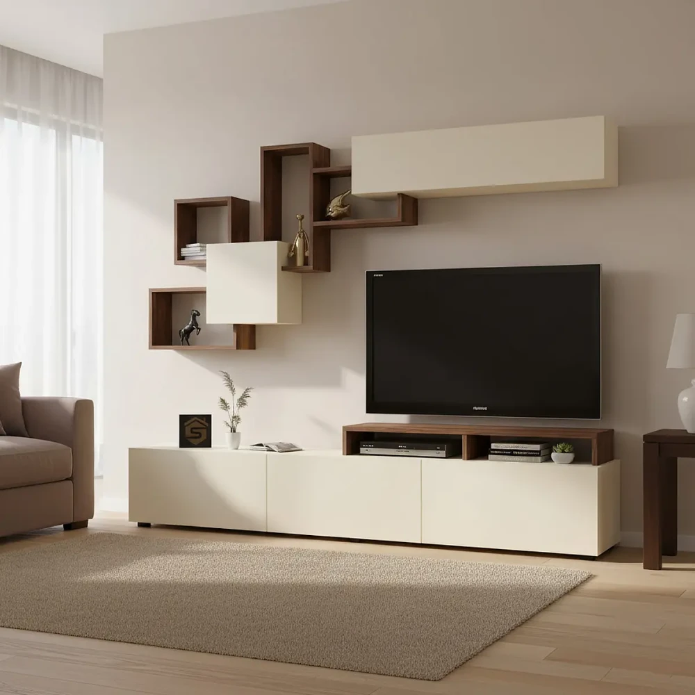 طاولة تلفاز Elit2 بني وبيج 197