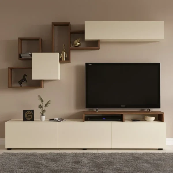 طاولة تلفاز Elit2 بني وبيج 197