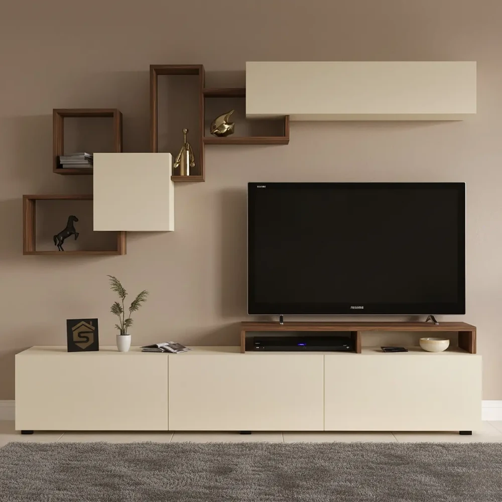 طاولة تلفاز Elit2 بني وبيج 197