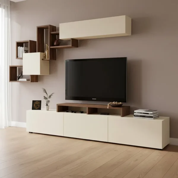 طاولة تلفاز Elit2 بني وبيج 197