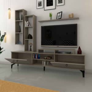 طقم طاولات مودرن لون خشبي 238