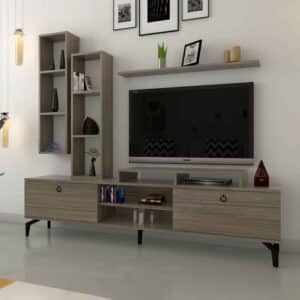 طقم طاولات مودرن لون خشبي 238