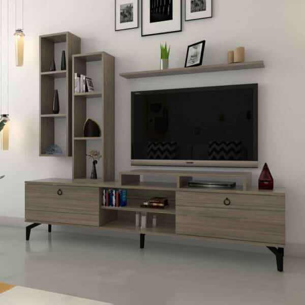 طقم طاولات مودرن لون خشبي 238