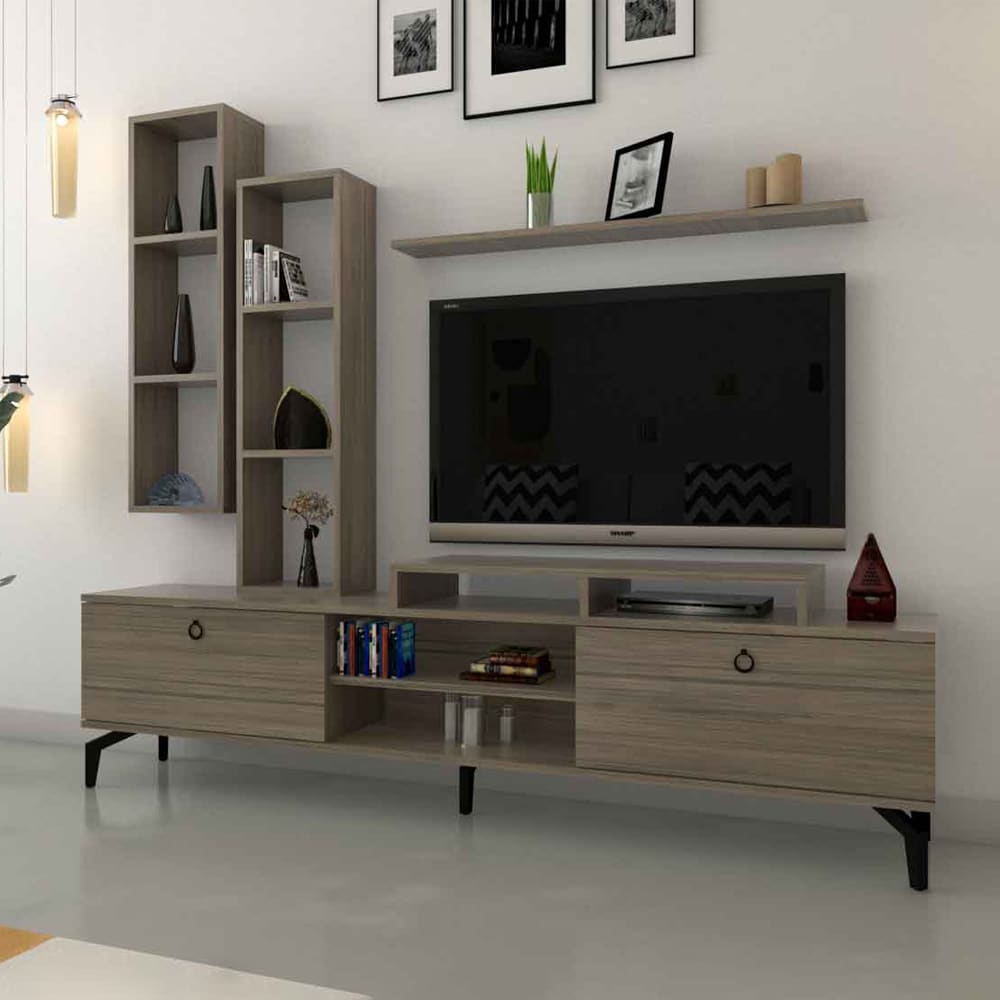 طقم طاولات مودرن لون خشبي 238