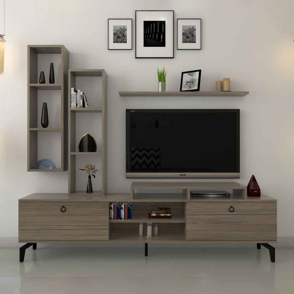 طقم طاولات مودرن لون خشبي 238