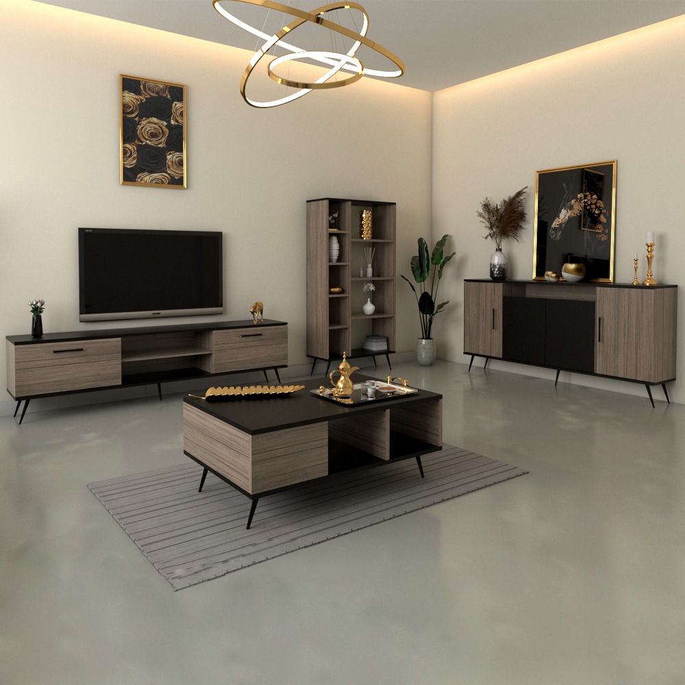 طقم طاولات تصميم تركي لون رمادي درجتين 241