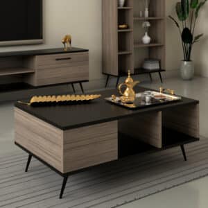 طقم طاولات تصميم تركي لون رمادي درجتين 241