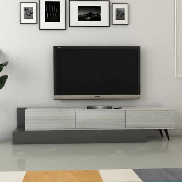 طاولة تلفاز لون رمادي درجتين 157-3078