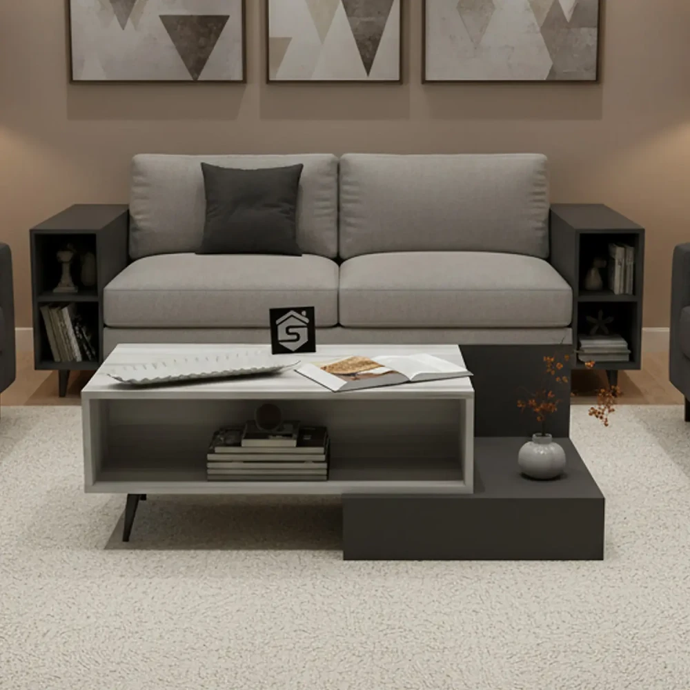 طاولة وسط عصرية لونين 443