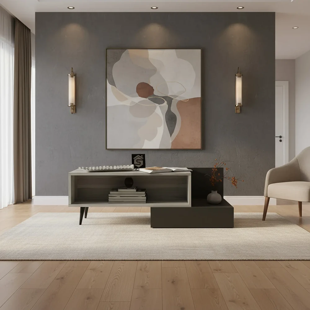 طاولة وسط عصرية لونين 443