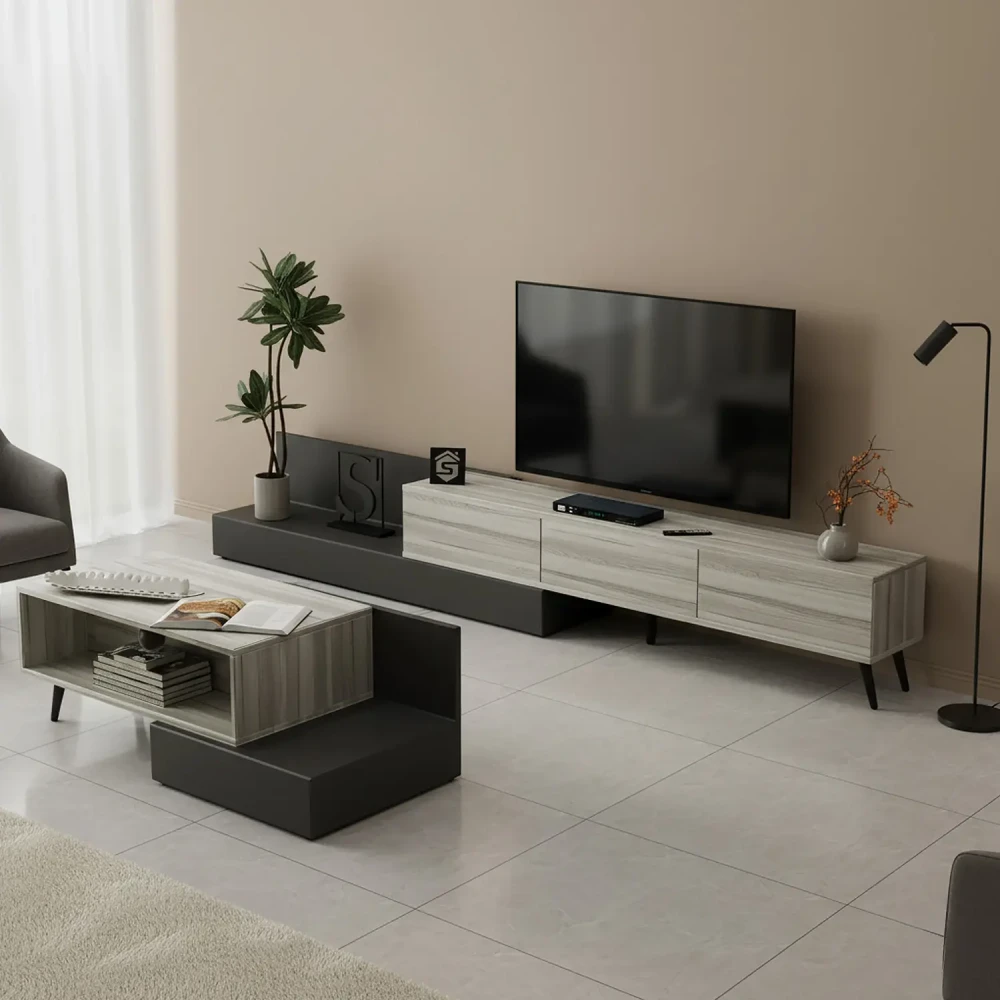 طاولة وسط عصرية لونين 443