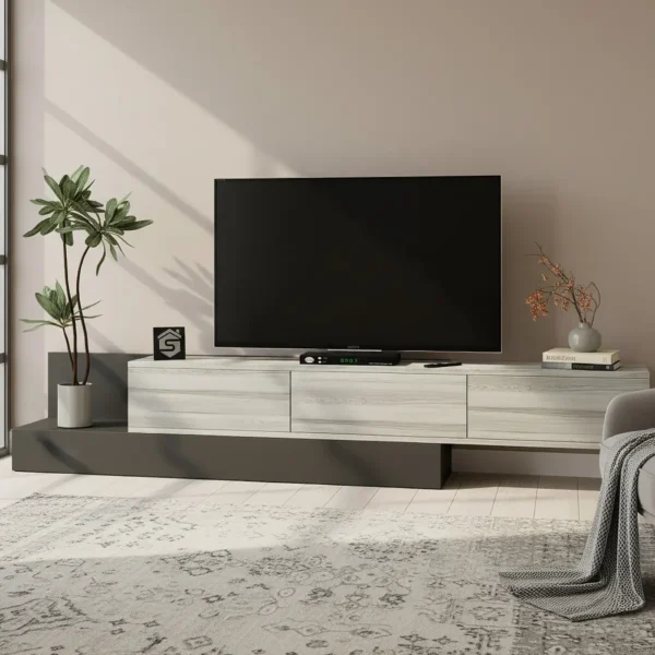 طقم طاولات عصري لون رمادي درجتين 239