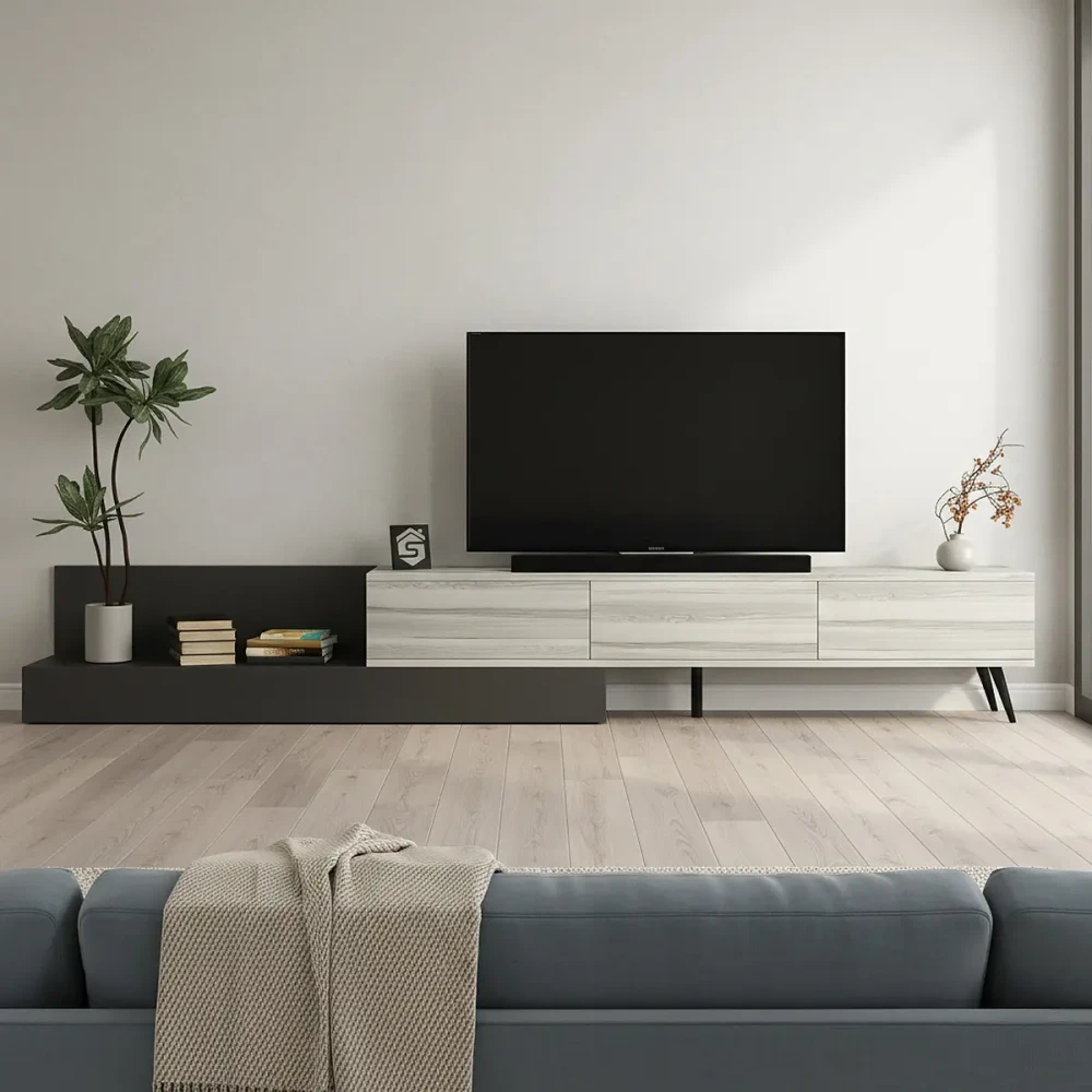 طقم طاولات عصري لون رمادي درجتين 239