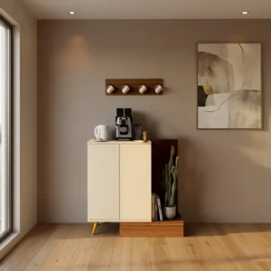 ركن قهوة مودرن لون بيج مع بني 324