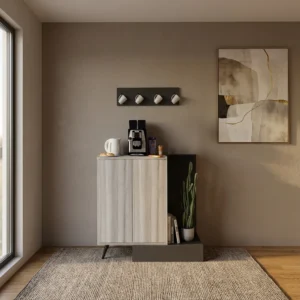 ركن قهوة مودرن لون رمادي درجتين 325