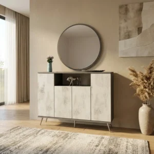 مدخل وخزانة مودرن رمادي درجتين 805