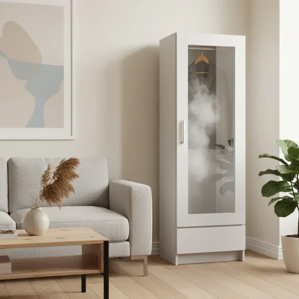 دولاب و خزانة تبخير الملابس لون ابيض 702