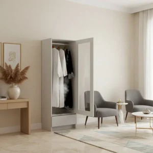 دولاب و خزانة تبخير الملابس لون ابيض 702