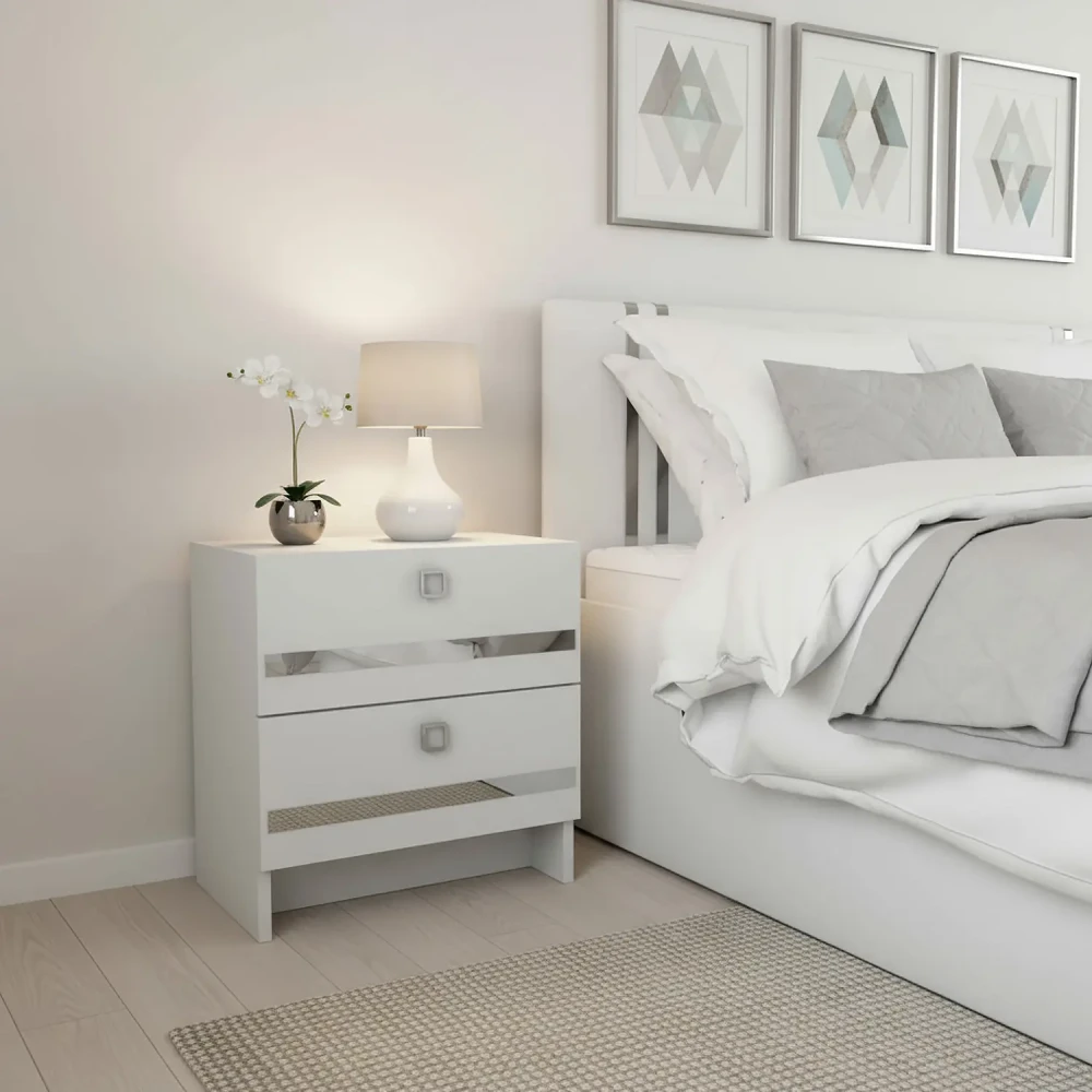 سرير نوم فردى مودرن لون أبيض 094