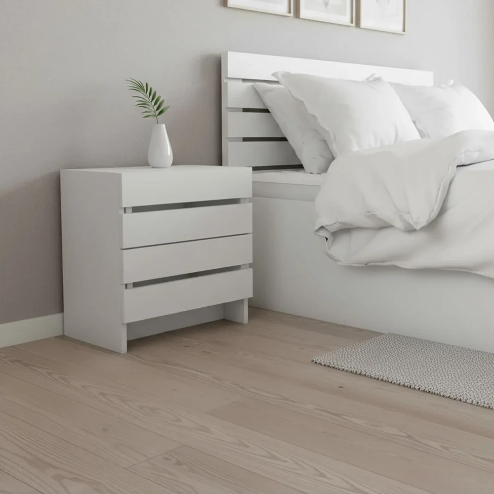 سرير نوم فردي لون أبيض 093