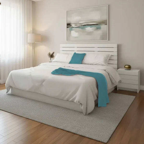 سرير نوم مودرن لون أبيض 092