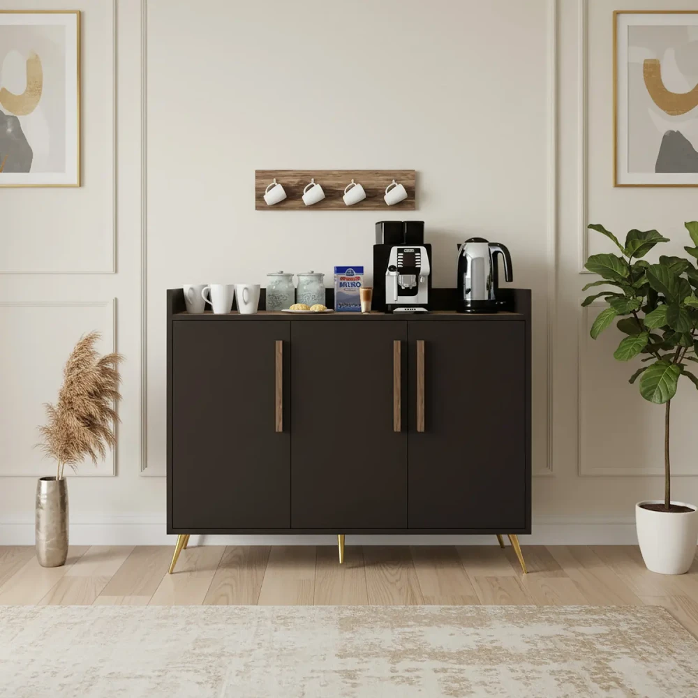 كوفي كورنر تصميم تركي أسود مع بني 327