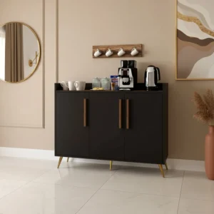 كوفي كورنر تصميم تركي أسود مع بني 327